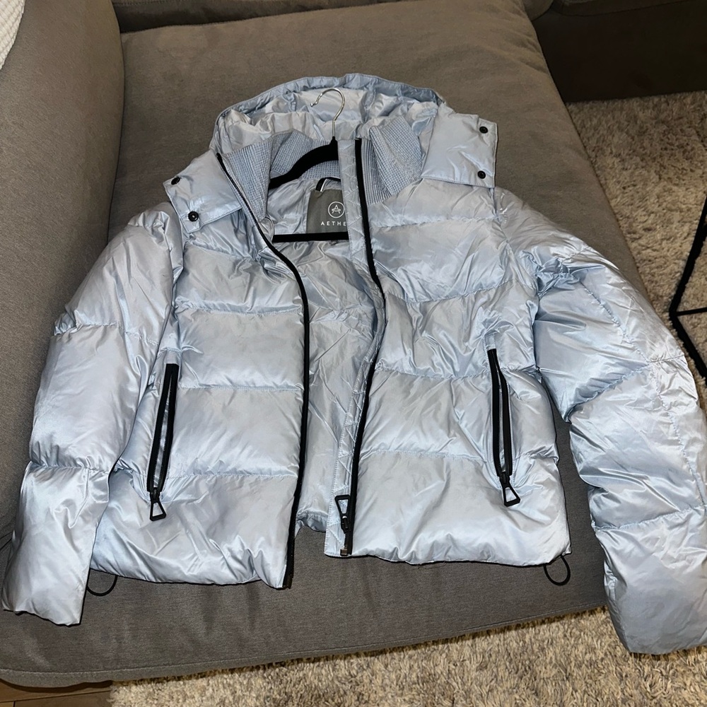 AETHER Women’s Light Blue Packable Puffer Jacket